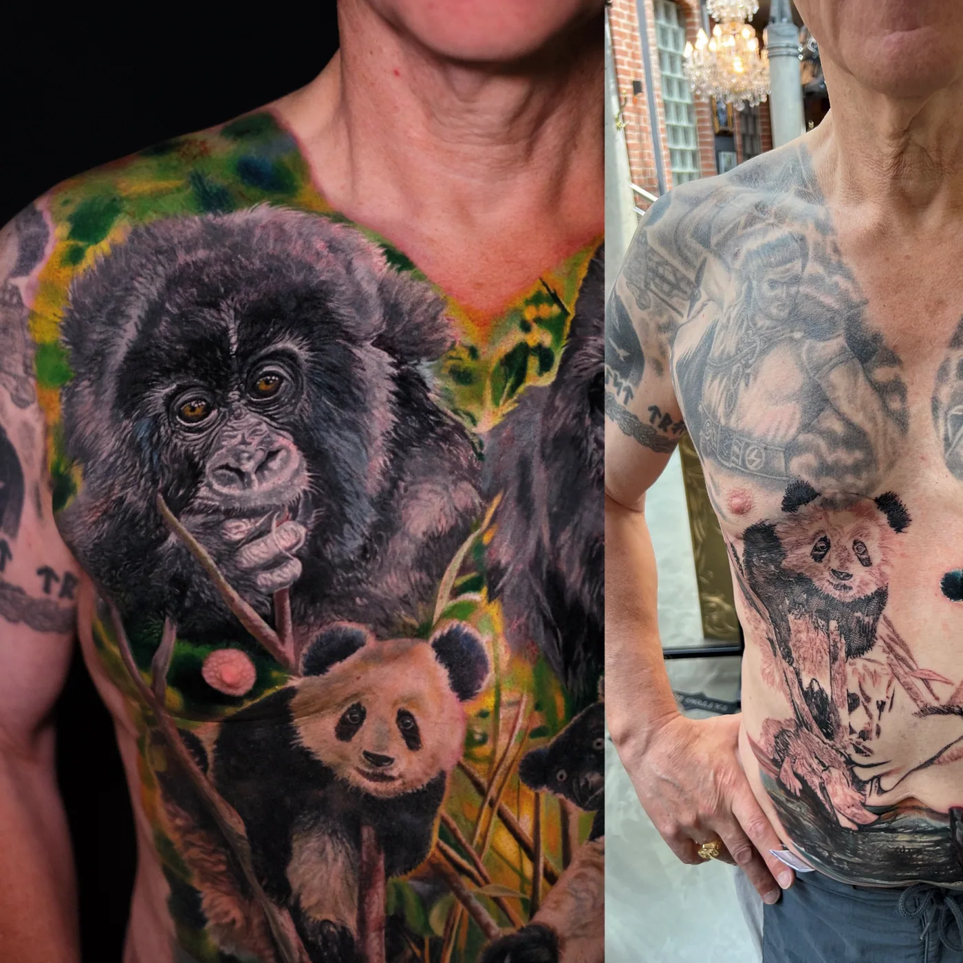 Extreme cover-up tattoo result 2 by Alex666cold — before and after transformation