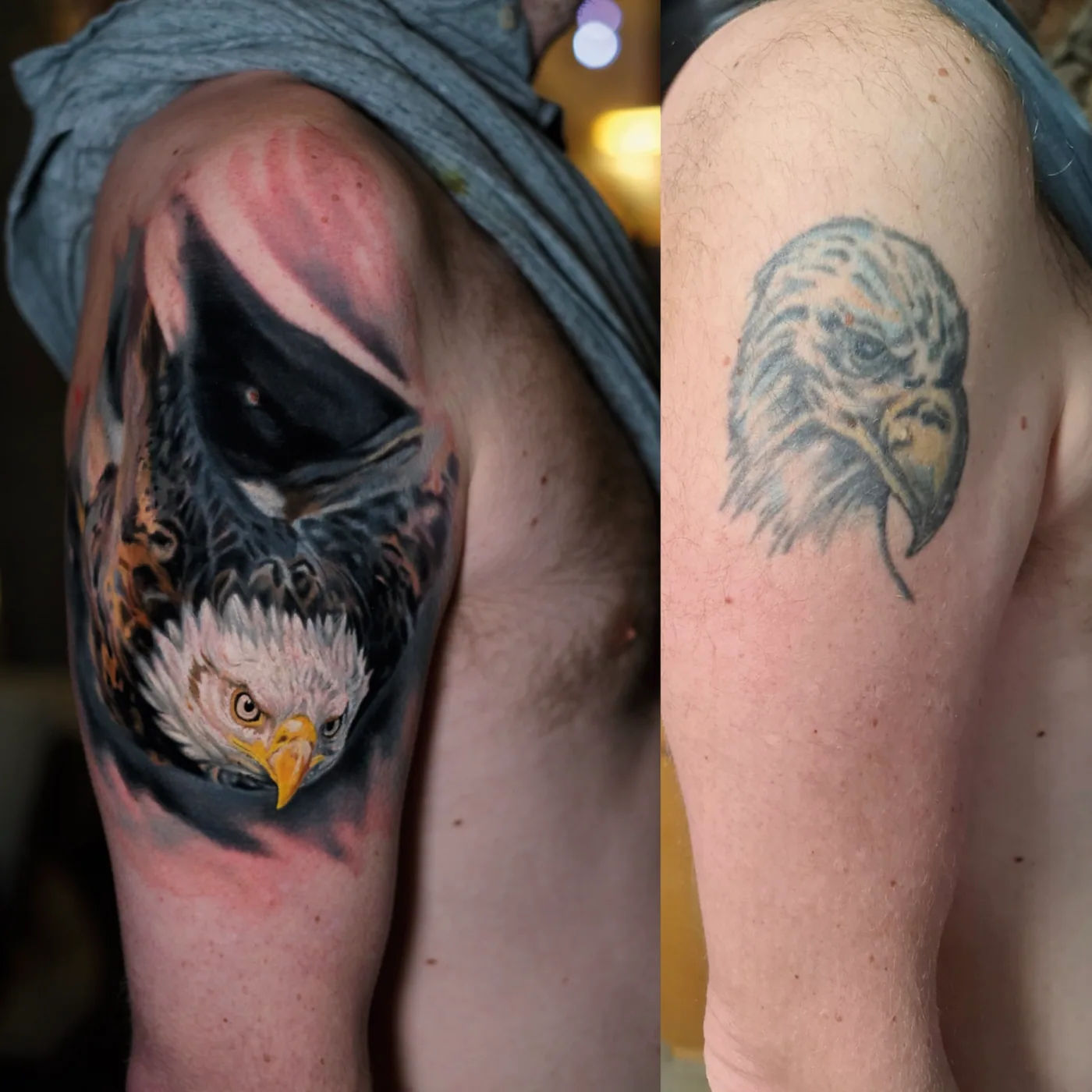 Extreme cover-up tattoo result 5 by Alex666cold — before and after transformation